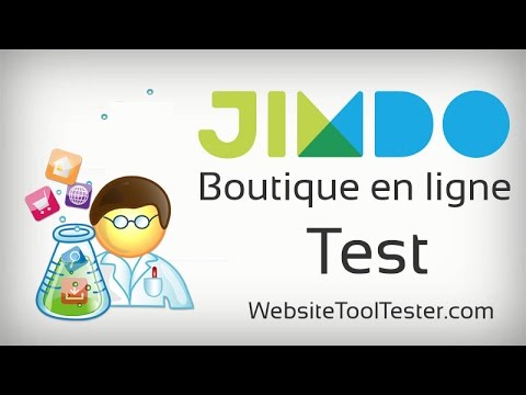 Jimdo boutique en ligne à l’action video