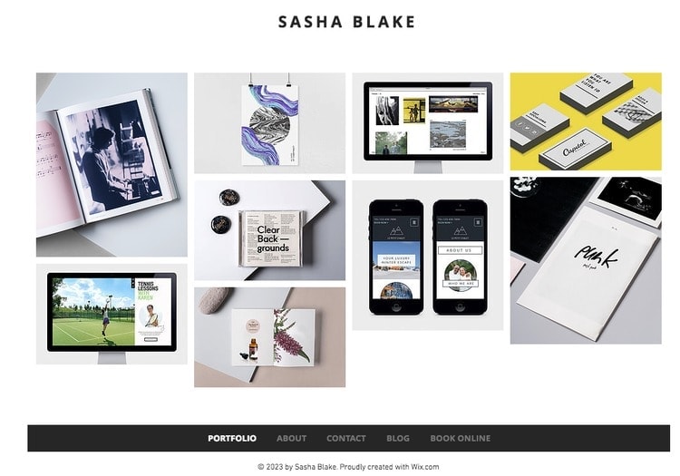 graphic portfolio template