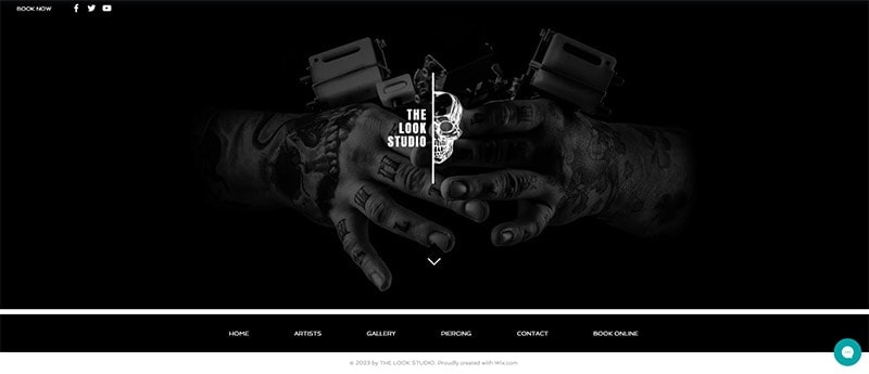 Hair salon website template example#5