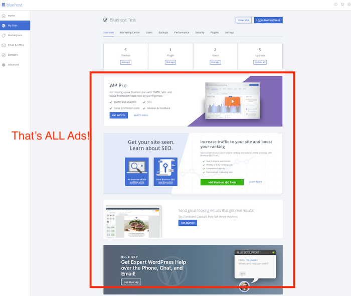 Bluehost Vs Godaddy bluehost upsells