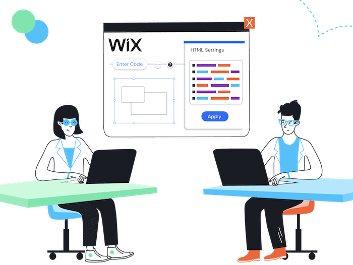 edit html code in wix