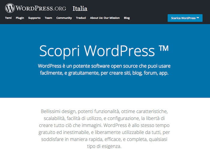 creare blog wordpress