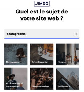 creer un site internet avec Jimdo