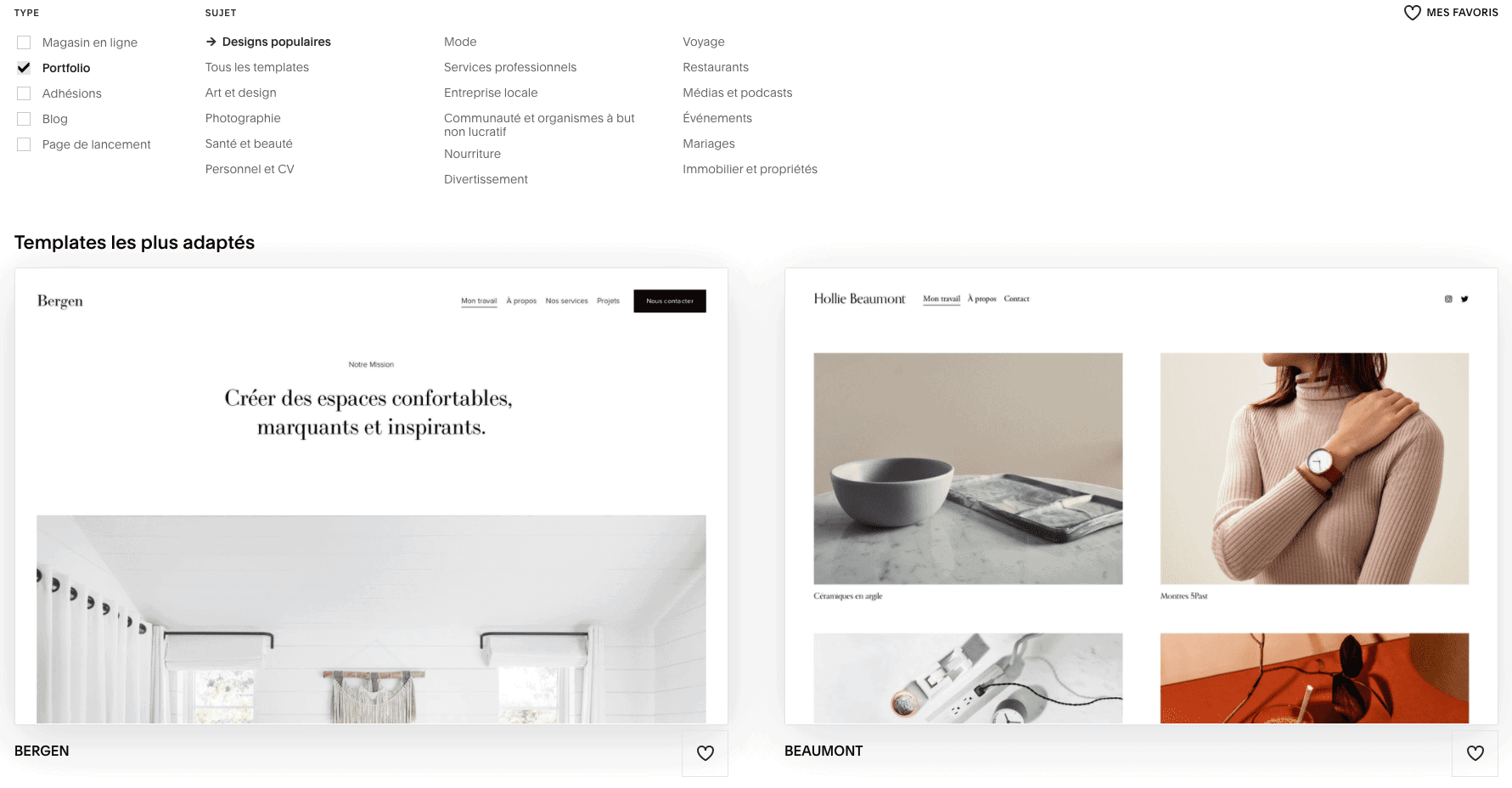 Designs Squarespace