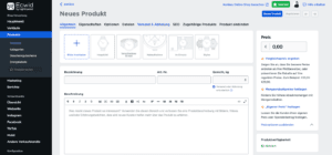 ecwid produkte anlegen