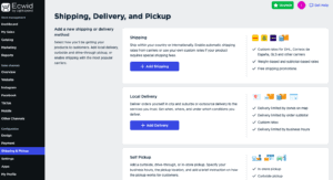 ecwid shipping options