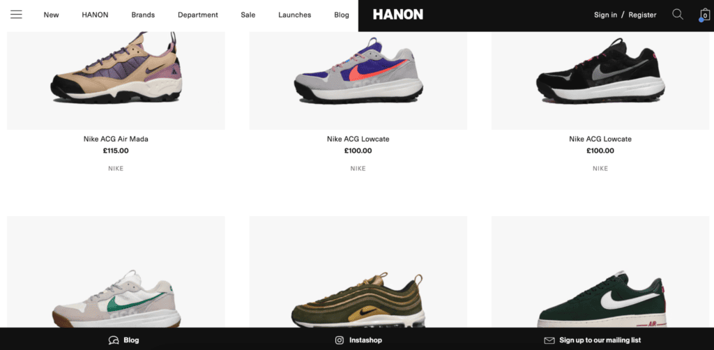 hanon shop shopify store