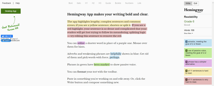 Hemingway Editor