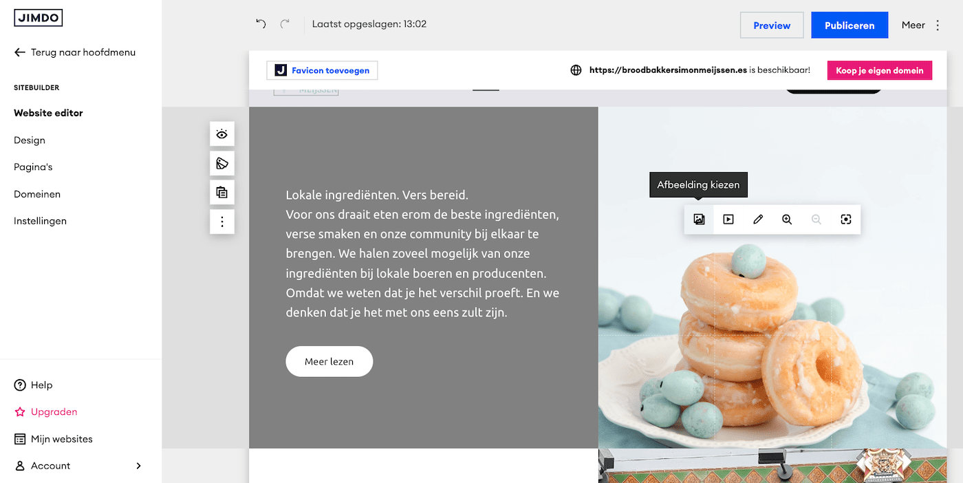 jimdo afbeelding kiezen