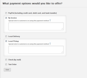 Jimdo Payment Options