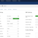 joomla global configuration