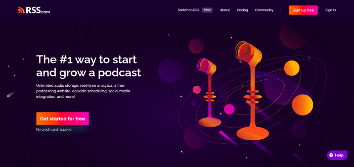 RSS.com Podcast Hosting Platform