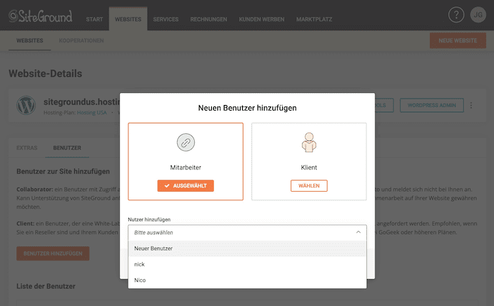 siteground-benutzer-verwaltungs-optionen