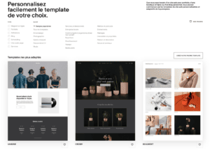 squarespace modèles