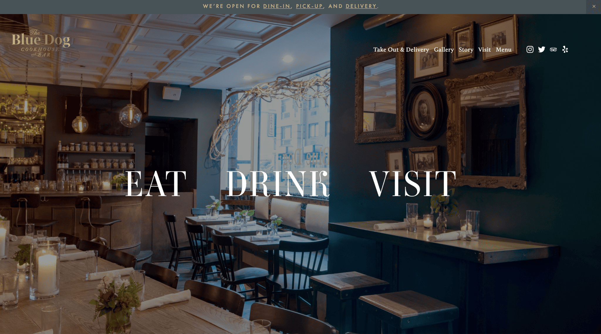 squarespace restaurant website example