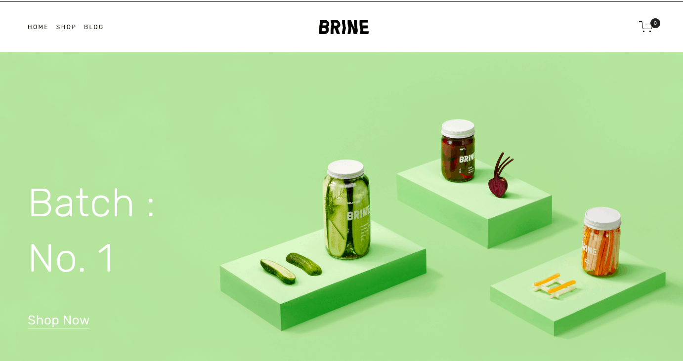 squarespace template brine