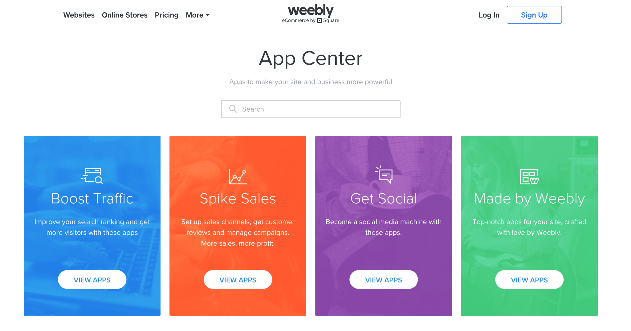 weebly app center