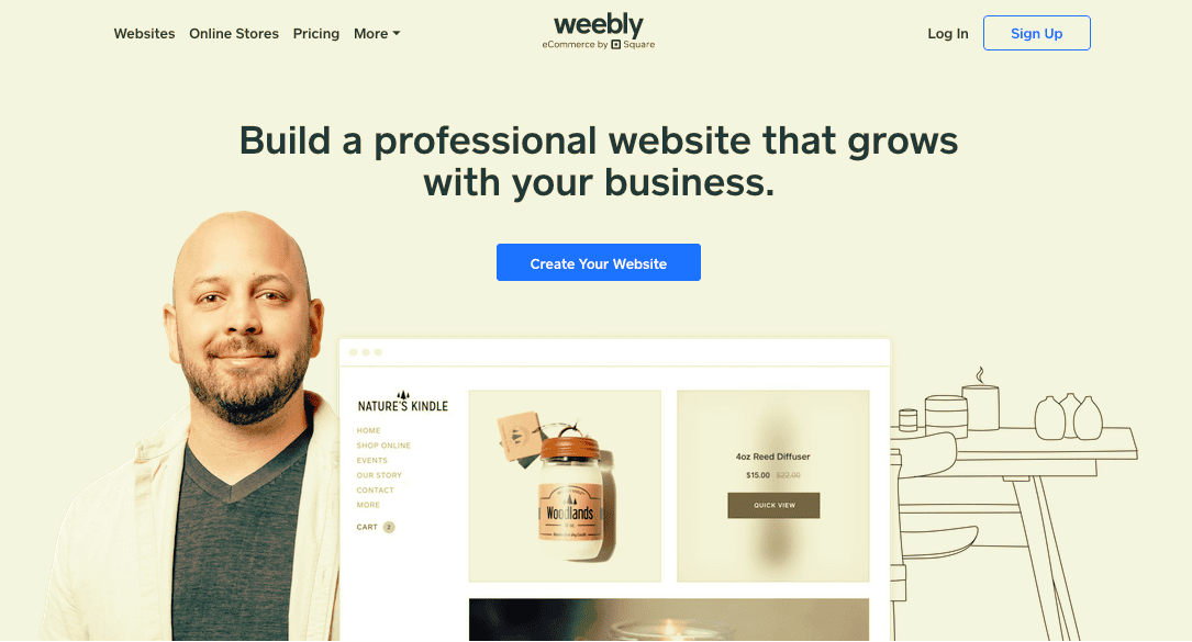 weebly homepage