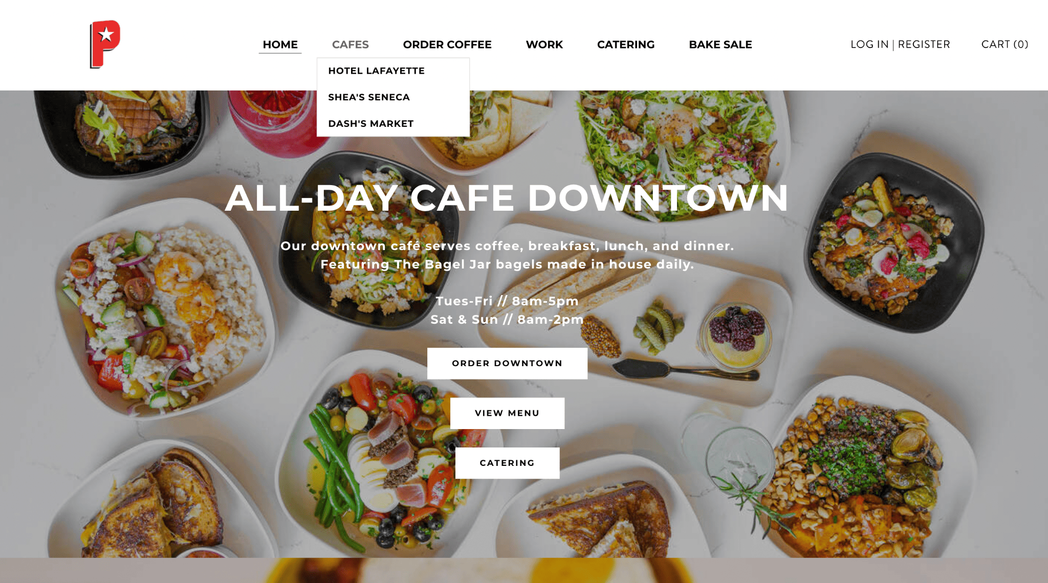 weebly restaurant website example