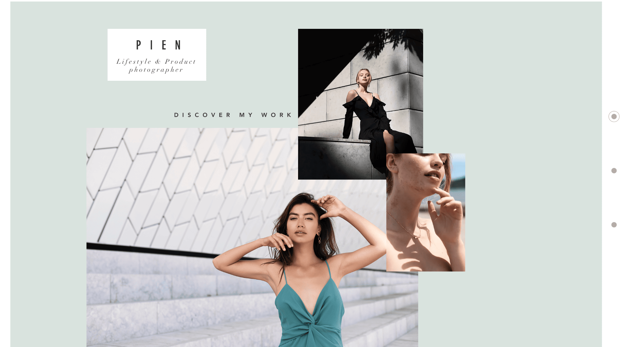 wix one page website - Pien Geerlings