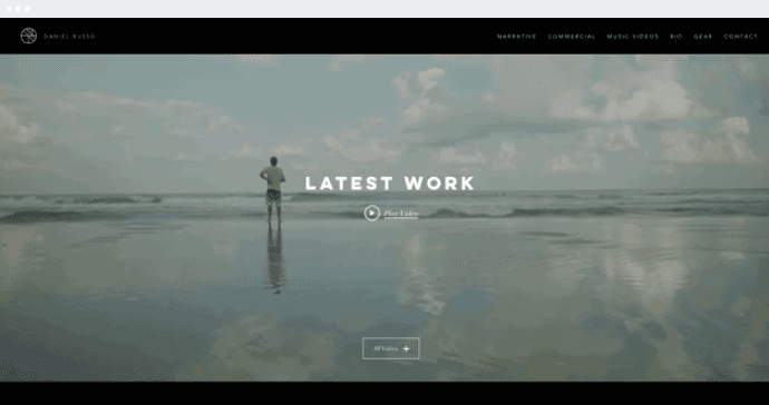 wix portfolio video template