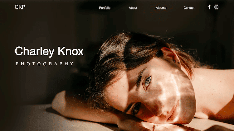 wix templates photographer