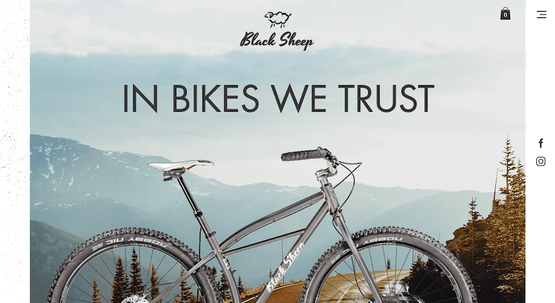 wix website examples - black sheep bikes