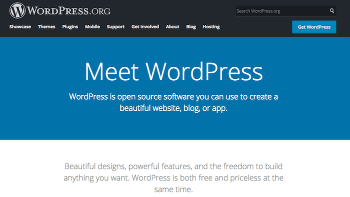 WordPress.org est une solution avancée pour créer le site web d'un groupe.