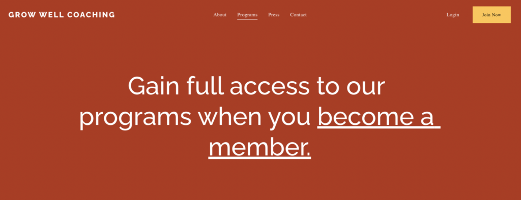 squarespace membership site